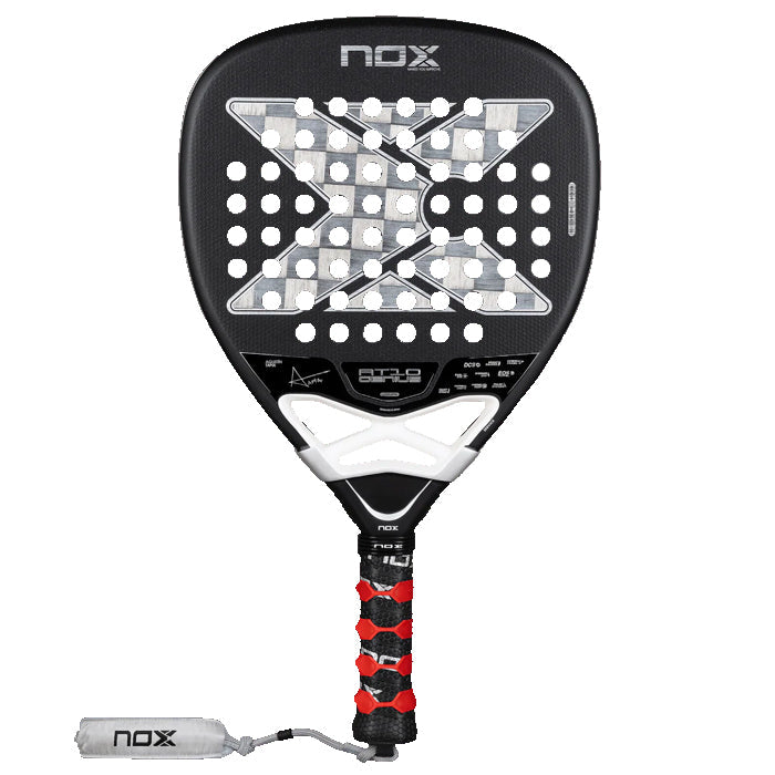 PALETA PADEL NOX AT10 GENIUS ATTACK 18K ALUM 2026 BY AGUSTIN TAPIA CON FUNDA