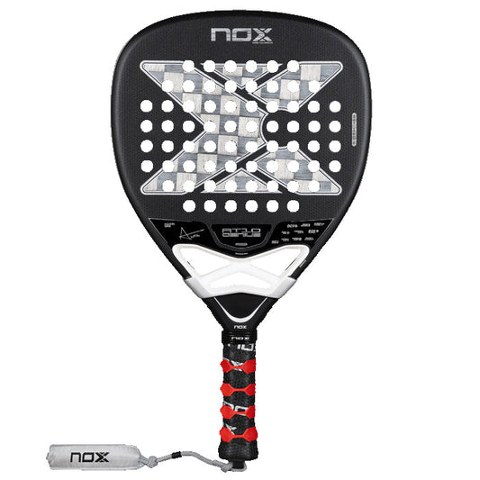 PALETA PADEL NOX AT10 GENIUS ATTACK 18K ALUM 2026 BY AGUSTIN TAPIA CON FUNDA